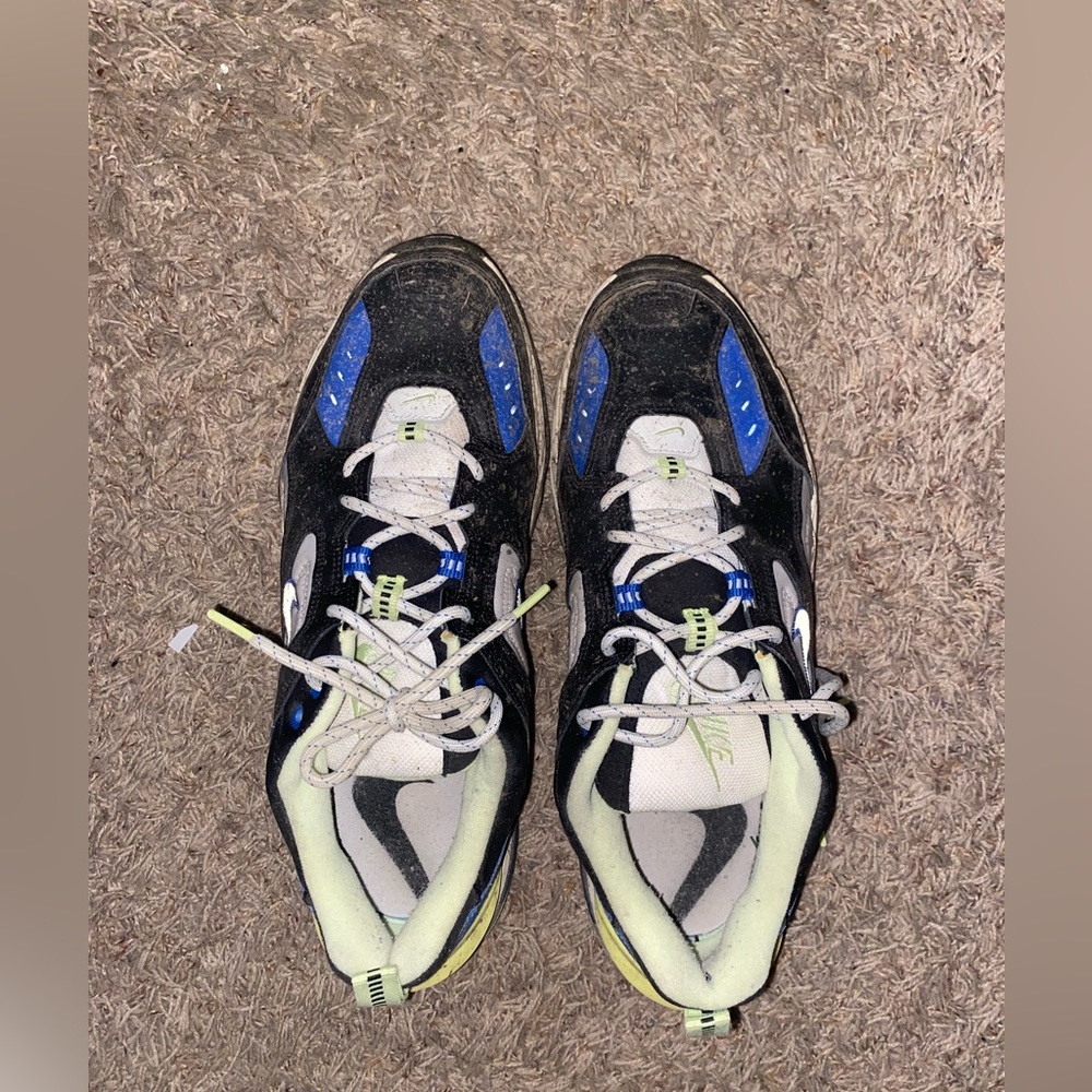 Blue/black Nike tekno size 12